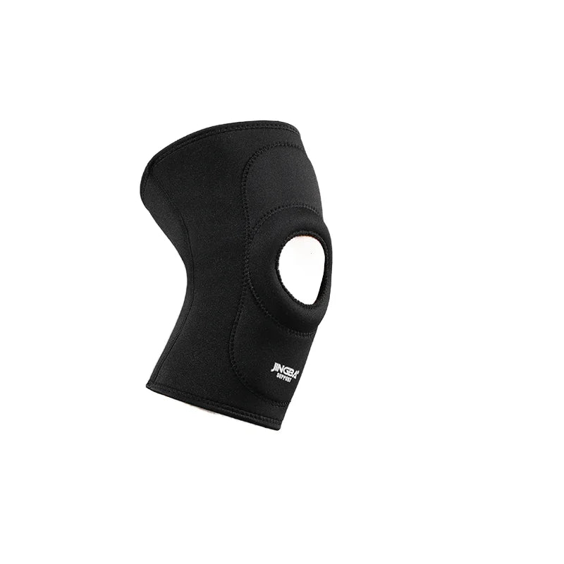 JINGBA Wholesale Neoprene Compression Knee Brace with Cushion Pad for Cross Training Weightlifting Powerlifting Squat Basketball