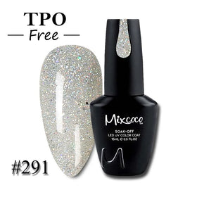 Mixcoco Professional 15ml Soak off UV Nail Art Gel Polish Custom Label Bottle with Free Sample Designer Style