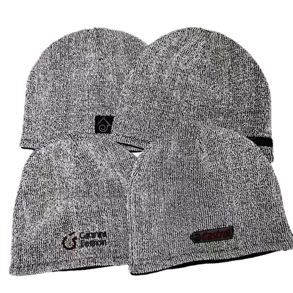 Unisex High Visibility Reflective Beanie Hat With Custom Embroidery Logo Warm Daily Cycling Accessory for Adults