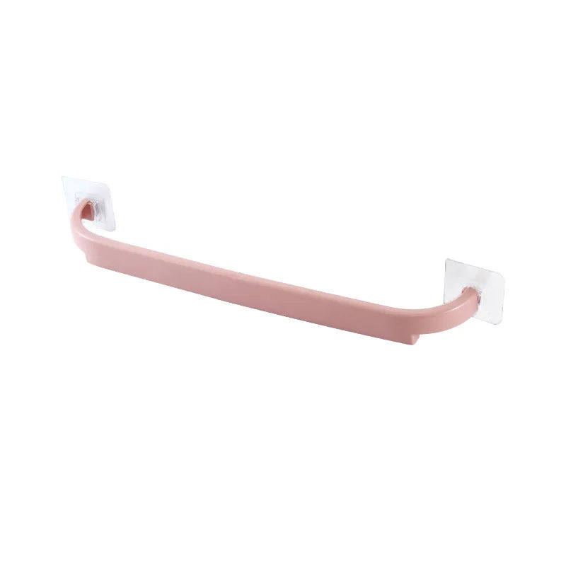 Storage Accessories Multifunction Wall Mounted Towel Racks Shelf Bathroom Rack Wall Mounted Towel Holder Kitchen Shelf Plastic