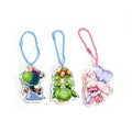 Custom Printed Double Sided Acrylic Charm Holographic Acrylic Keychain Anime Charm Glitter Epoxy Clear Epoxy Keychain