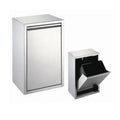 304 Stainless Steel Can Rectangle Sensor Rubbish Sanitary Trash Hanging Trash Can