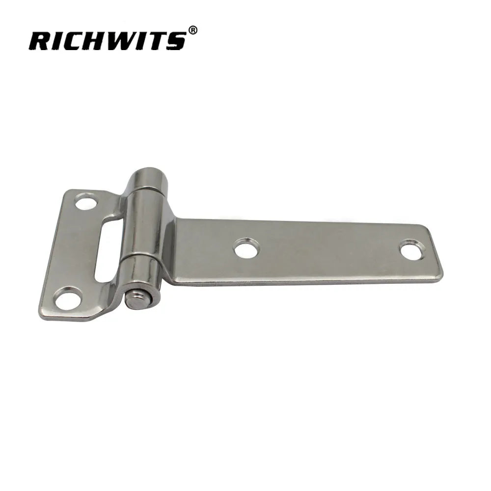 Stainless Steel T Type Container Hinges Deck Cabinet Hinge for Industrial Wooden Cases Boat Hardware Accessories