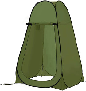 Woqi Pop-Up Outdoor Camping Shower Tent for Hiking Beach Portable Toilet Bathroom Summer Season Made of Canvas