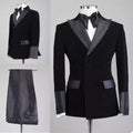 Latest Black Velvet Jacket Dot Pant Men Suits Dot Peaked Lapel 2021 Prom Blazer Costume Homme Terno Masculino Groom Blazer 2 Pcs