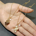 Creative Ocean Style Beach Pearl Inlaid Shell Conch Necklace for Women Ladies Men