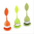 Factory Supply Eco-Friendly Silicone Handle Stainless Steel Tea Infuser with Loose Leaf Accessory for Tea Lovers