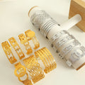 2024 New Fashion 18k Gold Plated Stainless Steel Tarnish Free Hollow Devil Eye Open Bangle Bracelet for Women