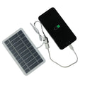 Portable 2W Flexible Solar Panel Charger 5V for Outdoor Mobile Phone Power Bank Battery Charging