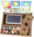 JUNJI Cute Witchy Desk Decor Case Witchy Tarot Card Holder Stand Display Gifts for Women
