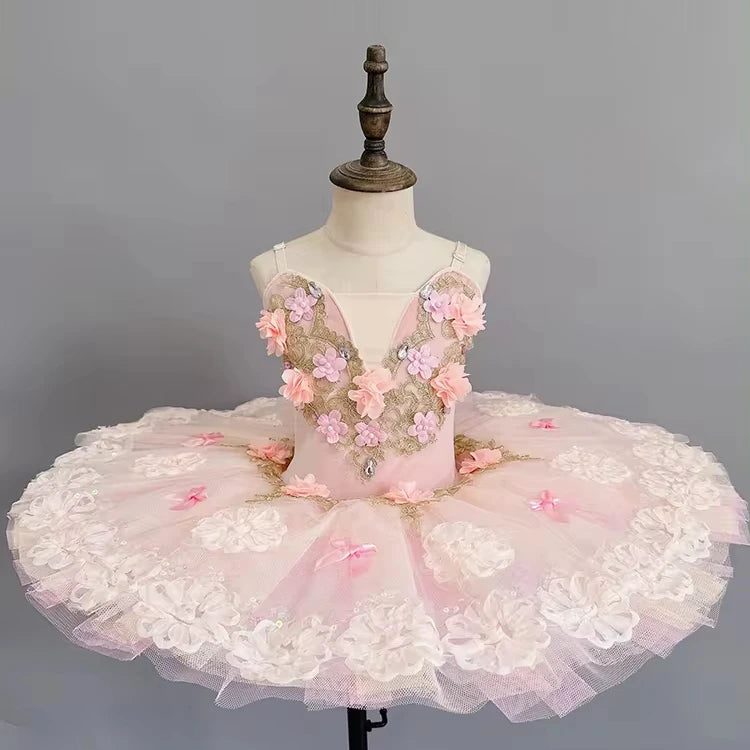 Girls Swan Lake Puffy Skirt Children's Professional Ballet Tutu
