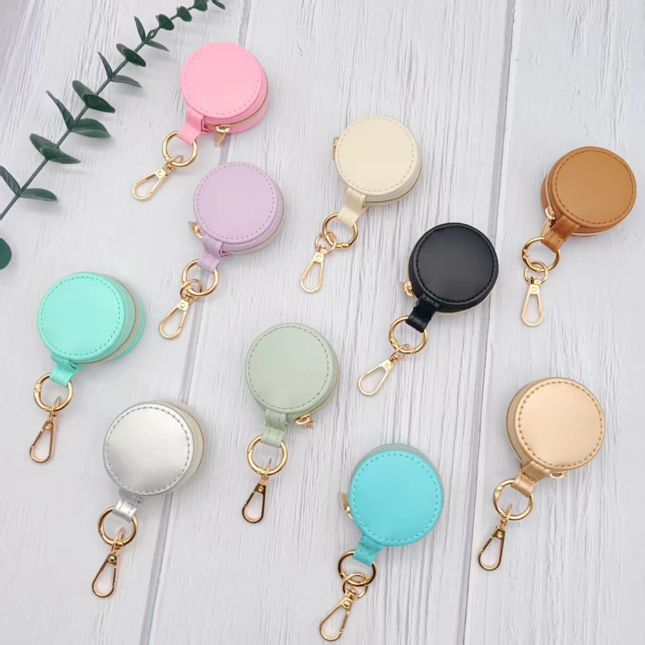 Simple Earring Box Personalized logo Earring Ring Storage Box Portable Pu Leather Mini Jewelry Box
