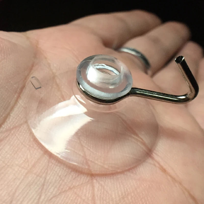 Plastic Suction Cups Display Hooks With Glass Sucker