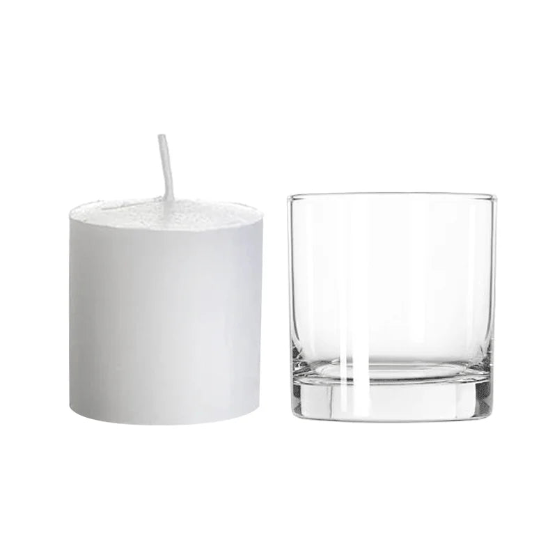 Wholesale Heat-Resistant Glass Candle Jars for Soy Wax Christmas and Easter Occasions Instock Glass Vessels