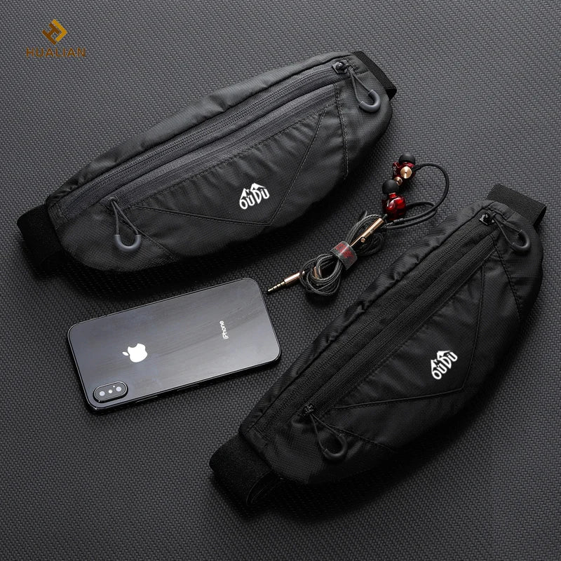 HUALIAN Fashion Fanny Pack Nylon Waterproof Small Waist Bag Bum Bag Sport Running Belt for Men Women