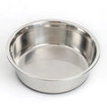 Wholesale Custom Anti slip Cat Dog Steel Bowl Stainless Steel Pet Feeding Bowl with Silicone Base