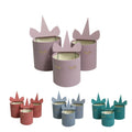 High-End Eco-Friendly Unicorn Velvet Hug Bucket Flower Box Three-Piece Set Matt Lamination Offset for Gift Souvenir Packaging