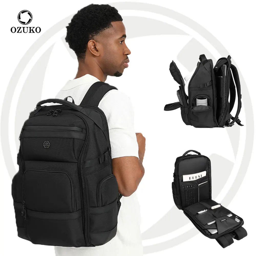 Ozuko 9792 Laptop Backpack Computer Bag Stylish Quilted Travel Backpack Purse Work Bag College Teacher Backpack