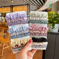 3pcs/set Silk Polka-dot Small Hair Scrunchies French Thin Ties for Girls