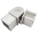 40x40 Adjustable Stainless Steel Square Tube Connector for Stairs Handrail Fittings