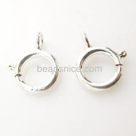 Beadsnice Silver 925 Spring Rings Clasps Jewelry Findings
