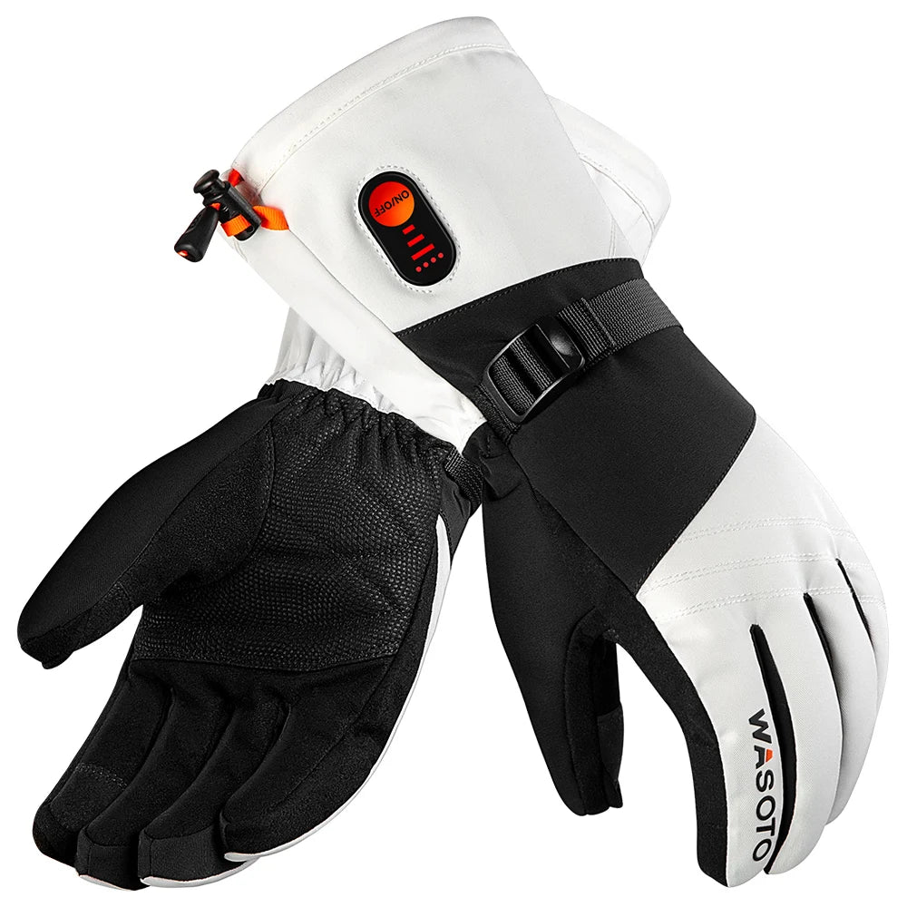 2023 Ski Gloves Waterproof Winter Outdoor Sports Heated Gloves for Men Women With Adjustable Heating Temperature Warm Gloves