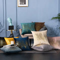 Simple Modern Round Sequins Sofa Throw Pillow Cover Light Luxury Velvet Cushion Cover/