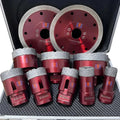 20 25 32 35 40 50 60 68mm Drill Bits Diamond M14 Hole Saw Set Vacuum Brazed Dry Core Drill Bit Set with 2pcs Diamond Blades