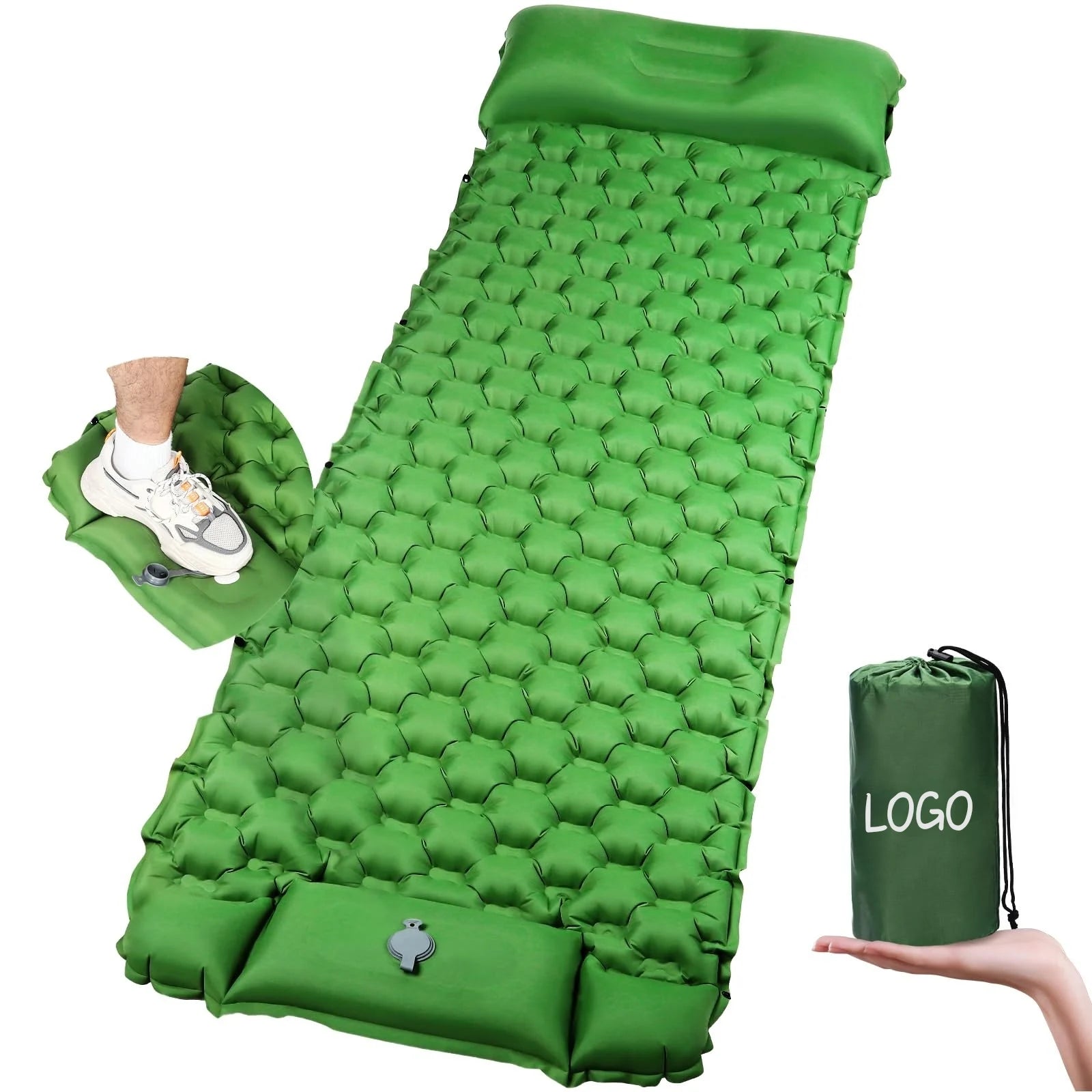 Portable Inflatable Sleeping Mat Waterproof and Leak Proof Long Service Life Suitable for Outdoor Camping and Gifts