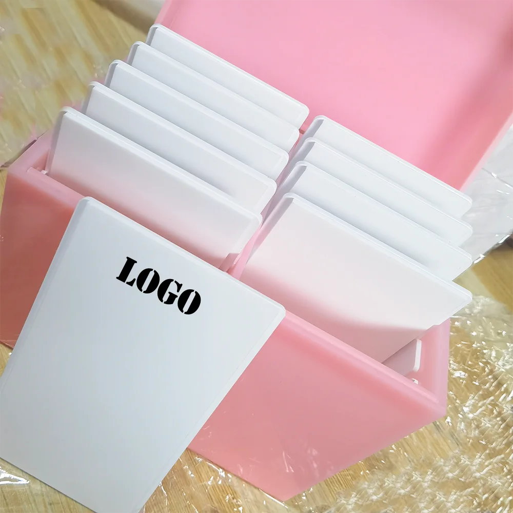 Private Label Lash Tiles Display Acrylic Lash Box 10 Layers Eyelash Extension Storage Box With Eyelash Pallets Organizer Box