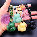 Hot Selling Versatile Long Beads Chain Beaded Sweater Chain Multicolor Glass Little Fox Pendant Necklace Gifts for Women