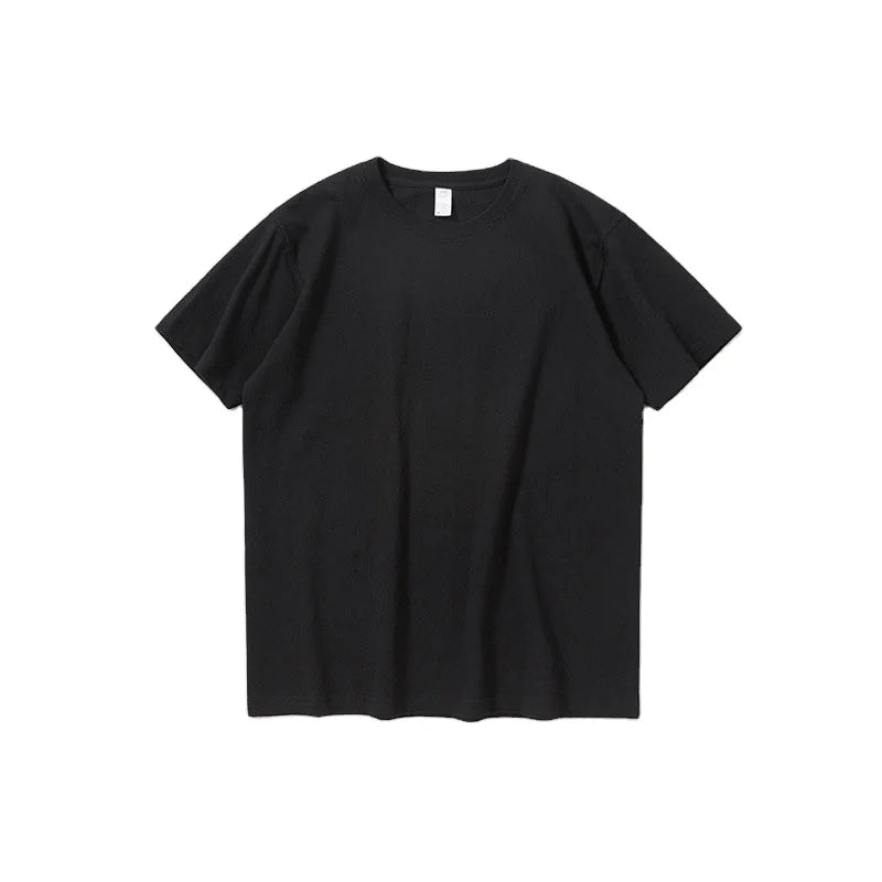 Men Thick Cotton Luxury Tshirt Custom Print logo Short Sleeve Over Sized t Shirt