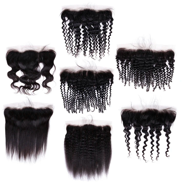 Factory Price 13x4 Lace Raw Brazilian Virgin Human Hair Ear to Ear Lace Frontal
