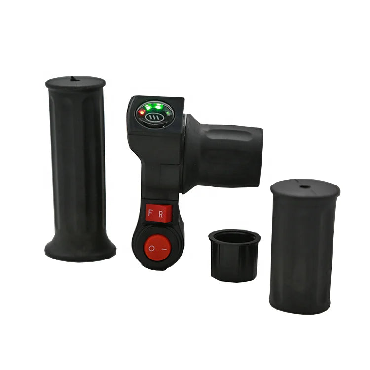 24v-99v Electric Scooter Half Twist Throttle with LED Display and Power Button Switch Button Throttle Accelerator