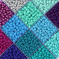 China Factory Cheap 4mm Solid Color Seed Beads 50g/bag Glass Seed Beads for Diy Jewelry Making
