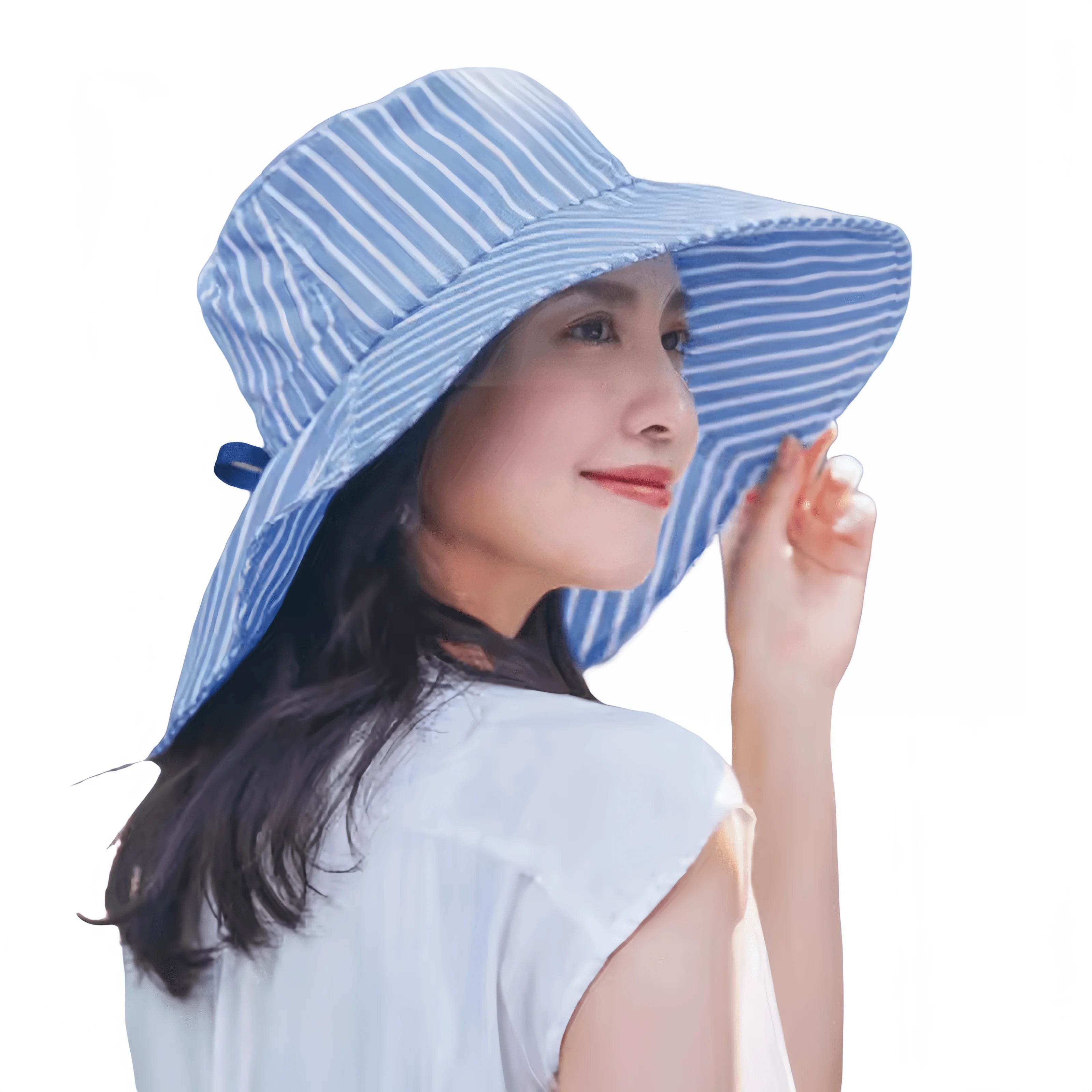 Adjustable Large Size Summer Outdoor Sun Hat with Widen Brim Portable Insulation & Shading for Fishing Insulated Beach Hat