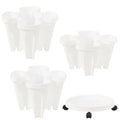 Large 4 Petals 3-Tiered Vegetable Melon Fruit Planter Creative Plastic Vertical Stereoscopic Gardening Flower Pots Planters