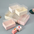 Simple Design Transparent Cake Box Bread Swiss Roll Macaron Square Plastic Packaging Boxes