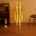 Wholesale Wedding Table Decorations Romantic Transparent Acrylic Candle Holders for Wedding Party Table Decorations
