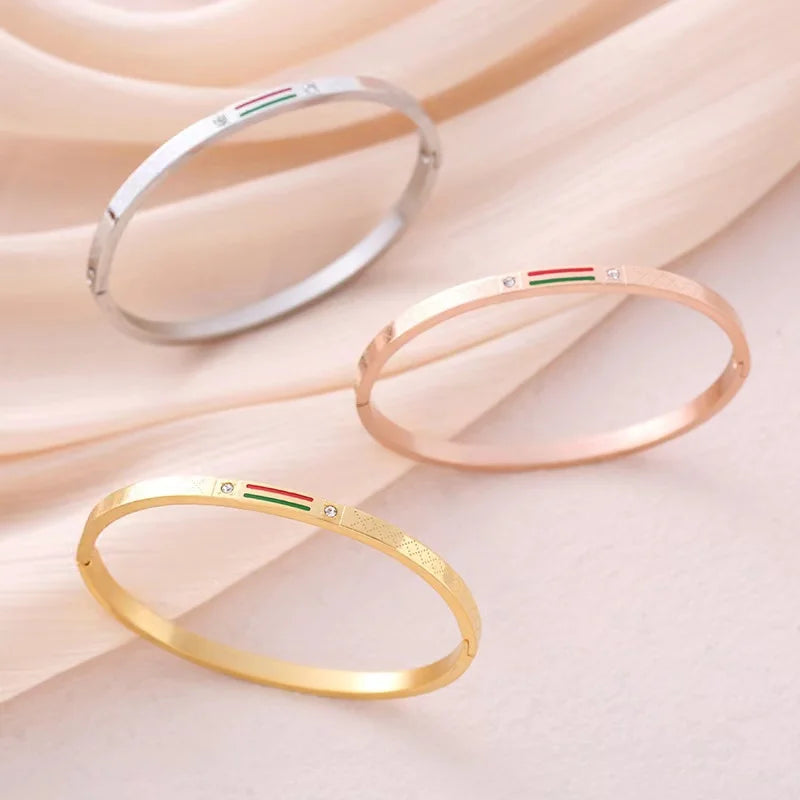 New Style Enamel Stainless Steel Bracelet Jewelry for Girls