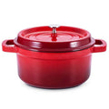 Wholesale Red Enameled Cast Iron Dutch Oven Pot Casserole with Minimalist Design Eco-Friendly Cookware