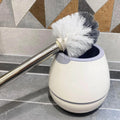 Customizable Creative Bathroom Cleaning Brushes Set Hand Toilet Brush with TPR Bristle Silicone Plastic Steel PP Box Custom Logo MegaBDM