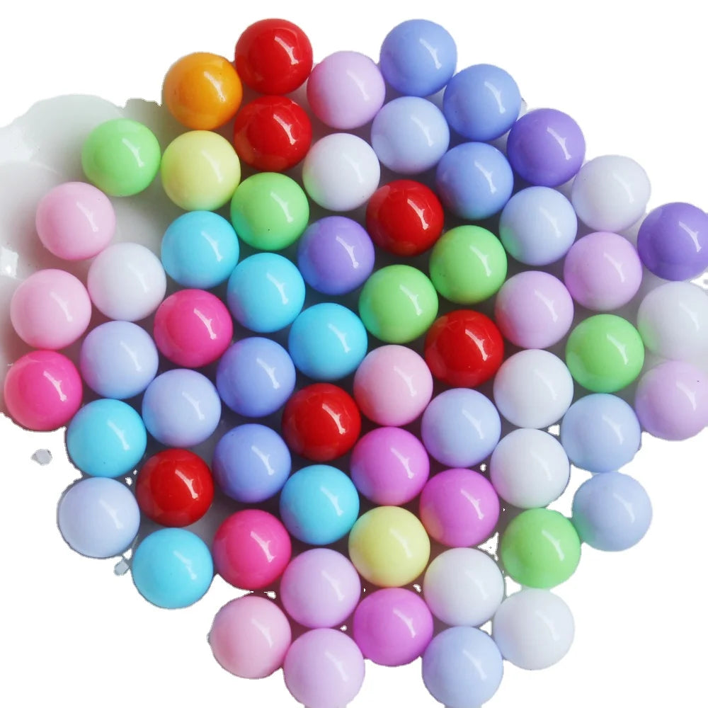 Bulk 20mm Hot Selling Round Acrylic Beads Withouy Hole 500g