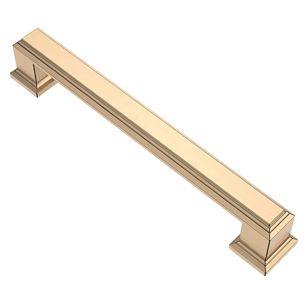 Gold Furniture Handle 5 Inch Cabinet Solid Bedroom Kitchen Cupboard Door Handles 2044