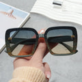 2025 Vintage Rimless Sunglasses Gradient Lens Retro Women Men's Fashion Brand Sun Glasses Pink/Gray Frame Anti-Radiation Feature