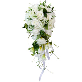 Morili Water Drops Holding Flowers for Wedding Outdoor Wedding Photography Bride Holding Flowers Bridal Bouquet MB19