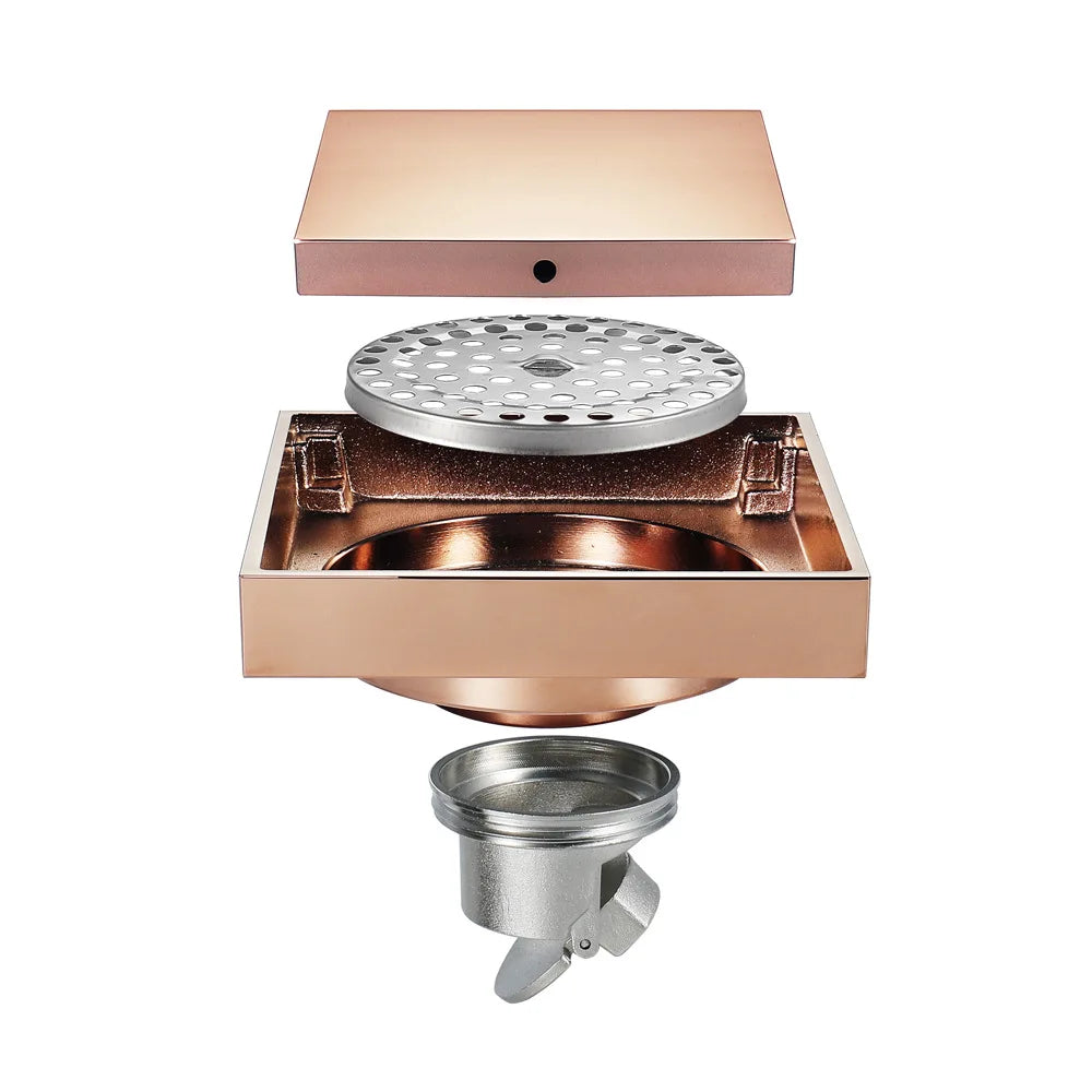 Spot Bathroom Deodorant Core Floor Drains Drainage Floor Drains Rose Gold Collection Floor Drains
