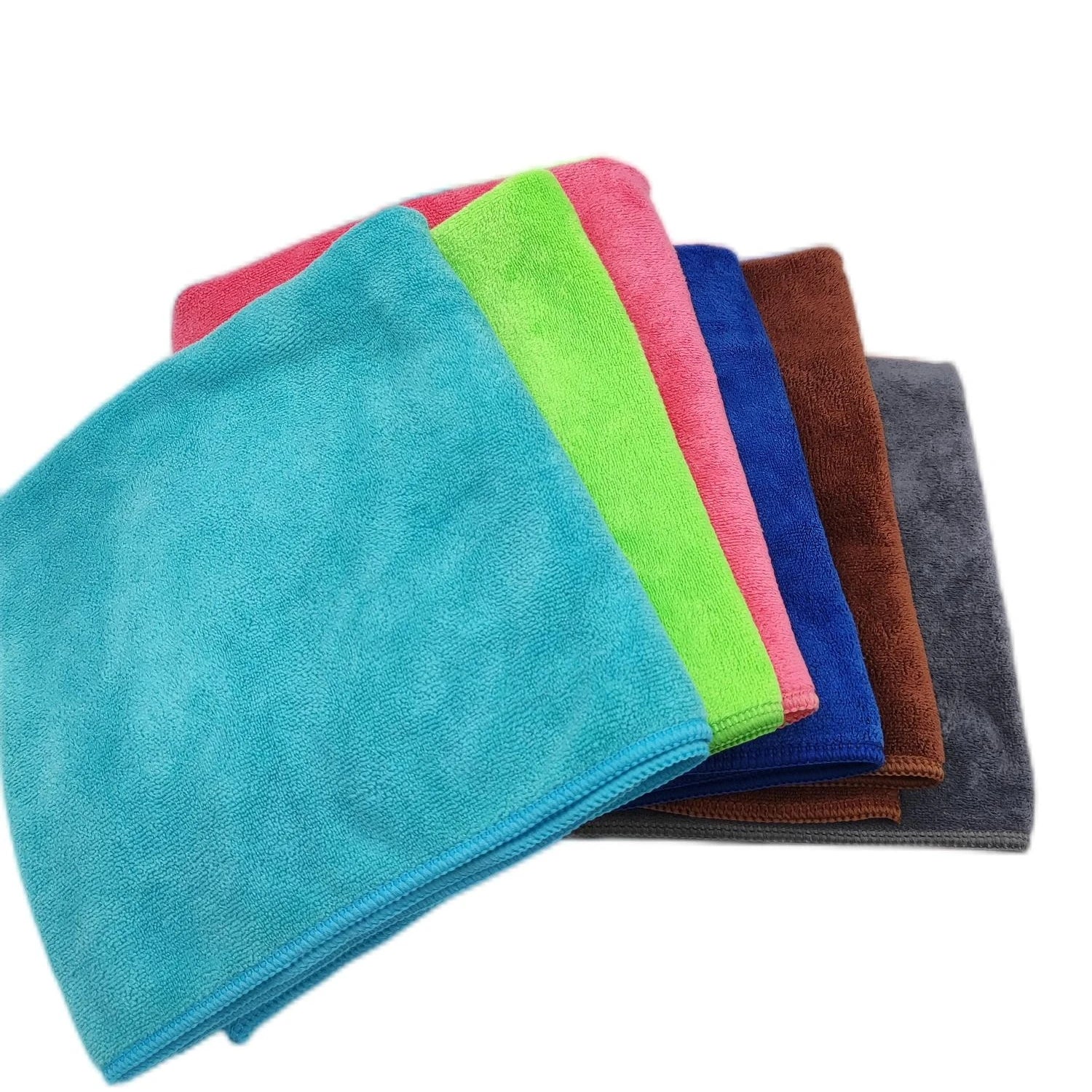 Quick Dry Warp Knitting Microfiber Towel 300gsm 40*40cm for Household Cleaning Car Care Detailing