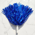 25g 50g 100g Golden Purple Cheering Team Foil Pompoms Tissue Paper Tinsel Pull Bow Cheer Leading Pom Poms With Handle