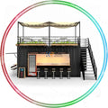 2025 20ft 40ft Folding Container Coffee Shop Restaurant Shipping Container Bar Cafe With Kitchen for Sale Food